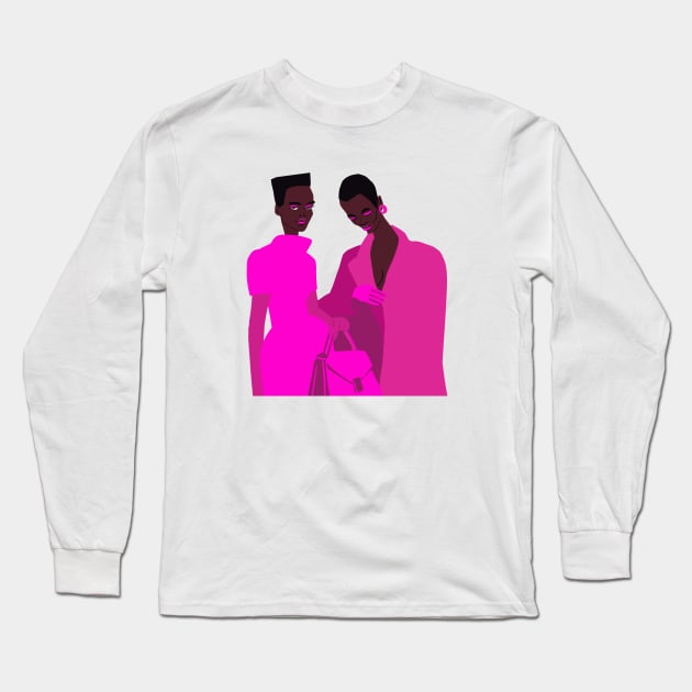 Pink in Fashion Long Sleeve T-Shirt by UVAART